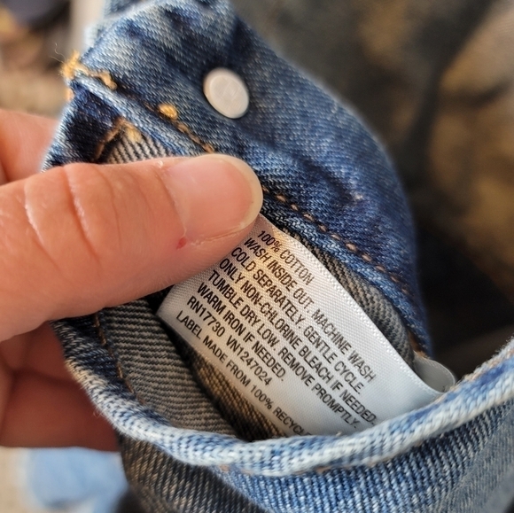 WILD FABLE DENIM OVERALL SHORTS, SZ XXL - Picture 10 of 11